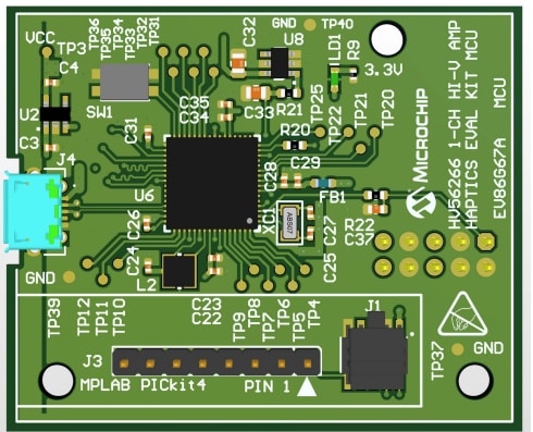 Microchip Technology EV86G67A Haptisches Evaluierungskit